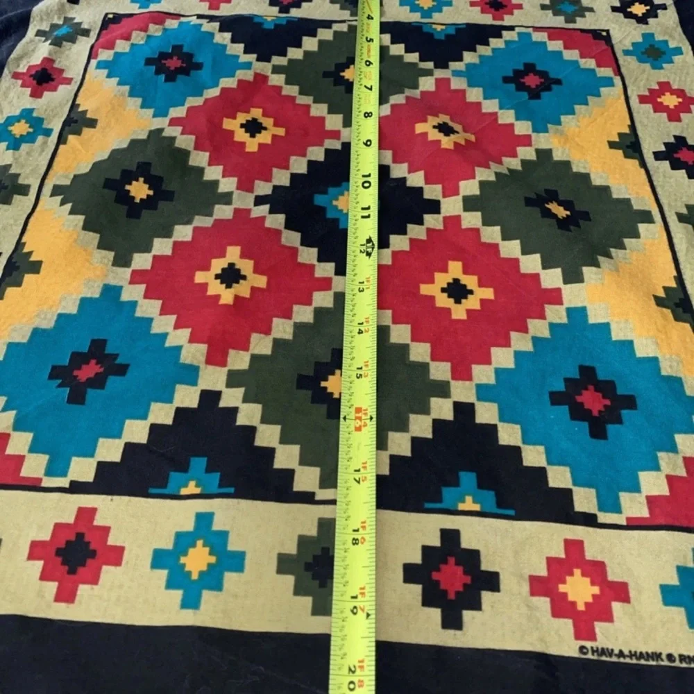 SOUTHWESTERN Bandanna Cotton, Poly USA Made‎ Vintage Multiple Colors